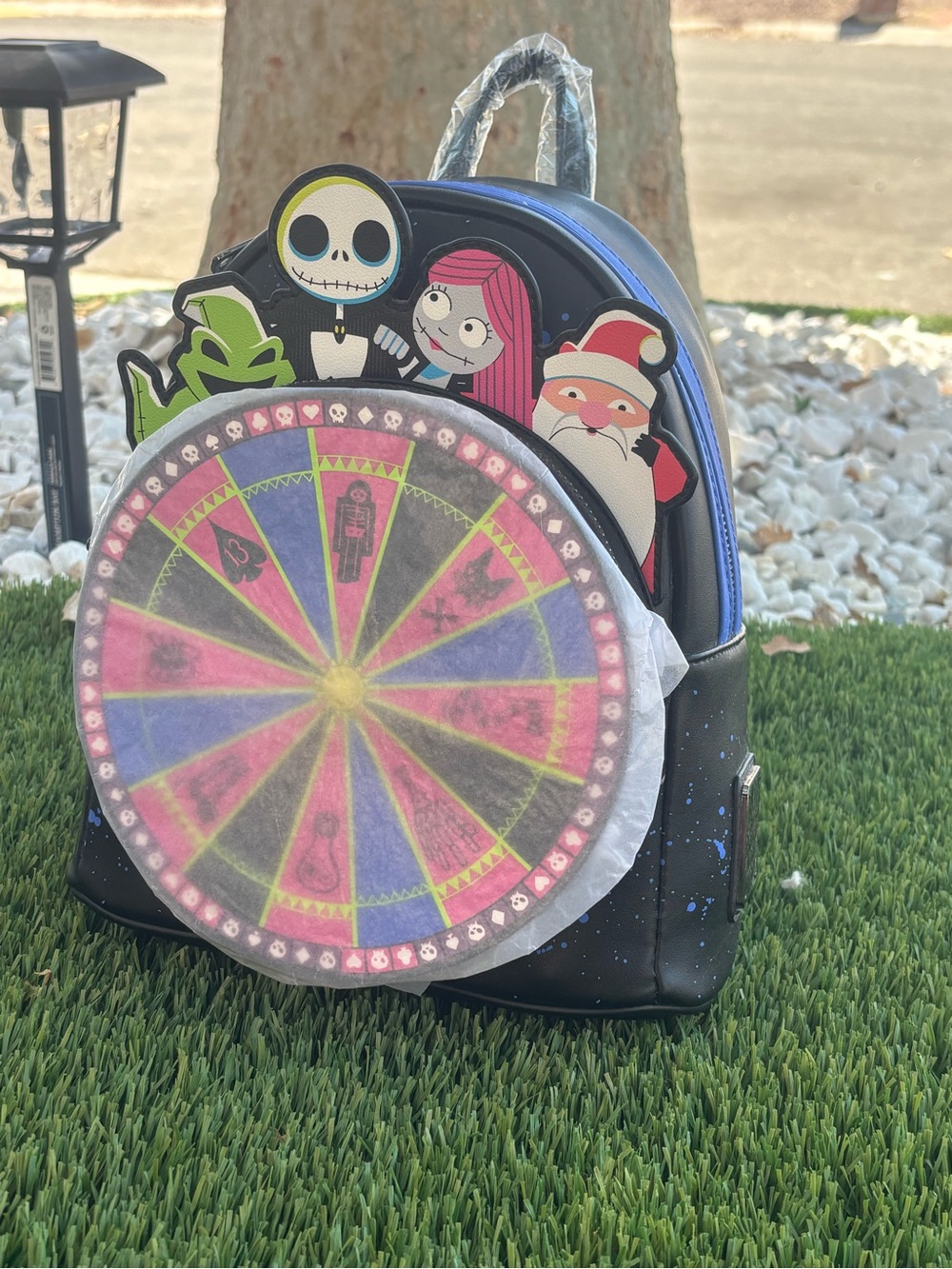 Disney Black Blue Nightmare Before Christmas Character Mini Backpack